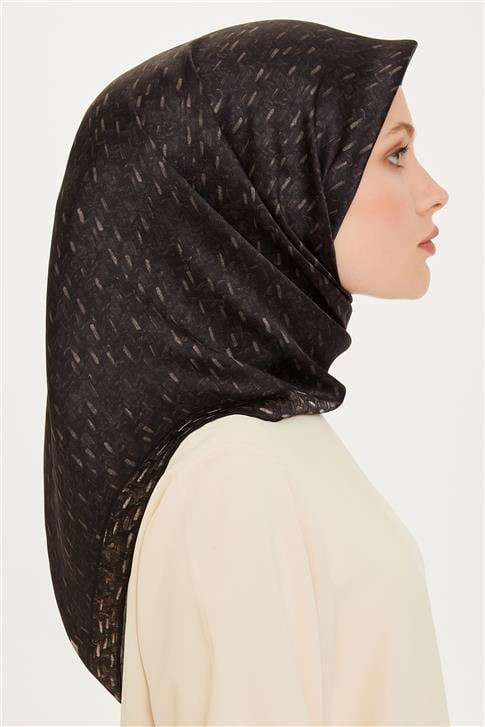 Armine Klasik Desenli Sura Saf İpek Eşarp 9230D 84 50