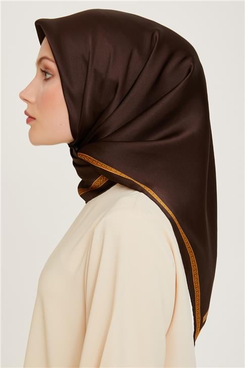 Armine Klasik Desenli Sura Saf İpek Eşarp 9261D 07 52