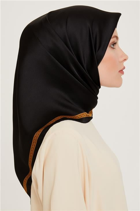 Armine Klasik Desenli Sura Saf İpek Eşarp 9261D 07 02