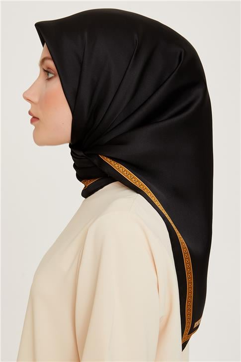 Armine Klasik Desenli Sura Saf İpek Eşarp 9261D 07 02
