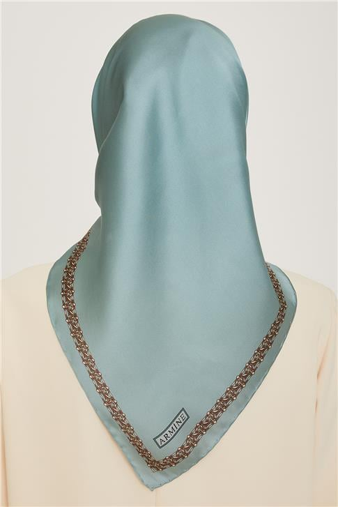 Armine Klasik Desenli Sura Saf İpek Eşarp 9260D 03 37
