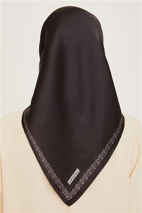 Armine Klasik Desenli Sura Saf İpek Eşarp 9260D 03 80