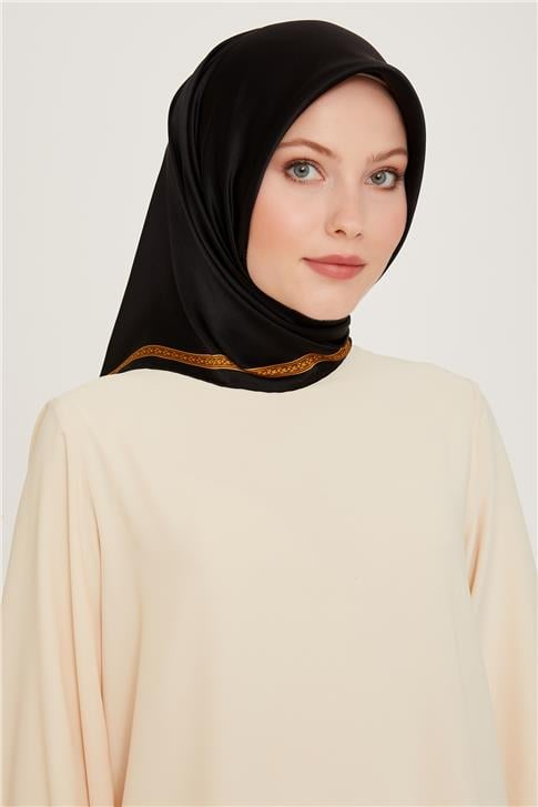 Armine Klasik Desenli Sura Saf İpek Eşarp 9261D 07 02