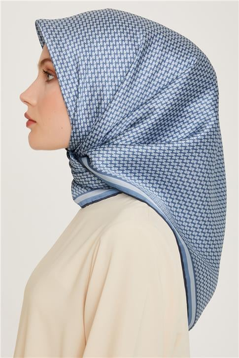 Armine Klasik Desenli Sura Saf İpek Eşarp 9243D 06 35