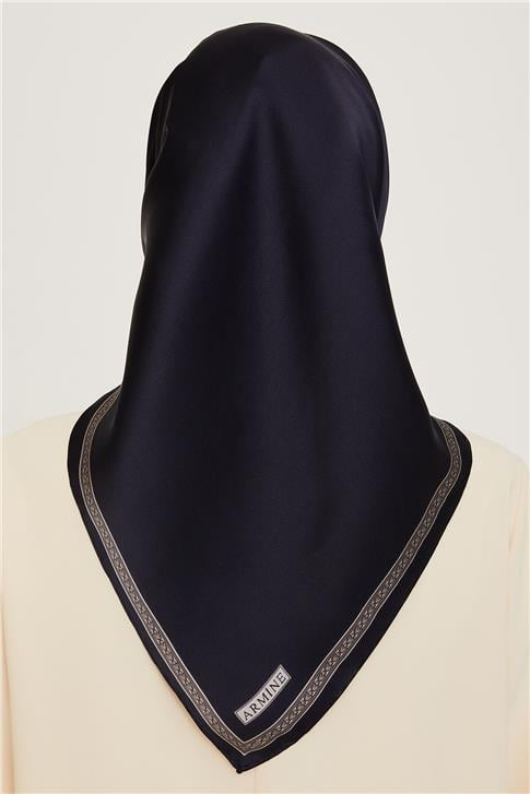 Armine Klasik Desenli Sura Saf İpek Eşarp 9261D 07 37