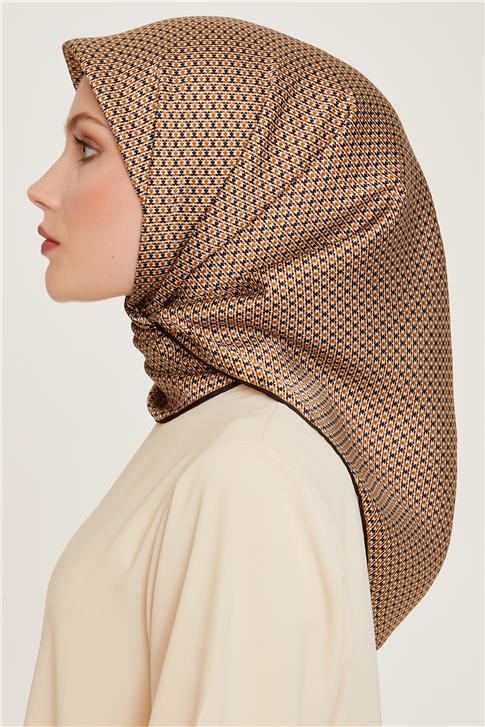Armine Klasik Desenli Sura Saf İpek Eşarp 9210D 35
