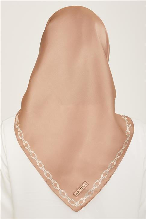Armine Klasik Desenli Twill İpek Eşarp 24Ya9154 53 03