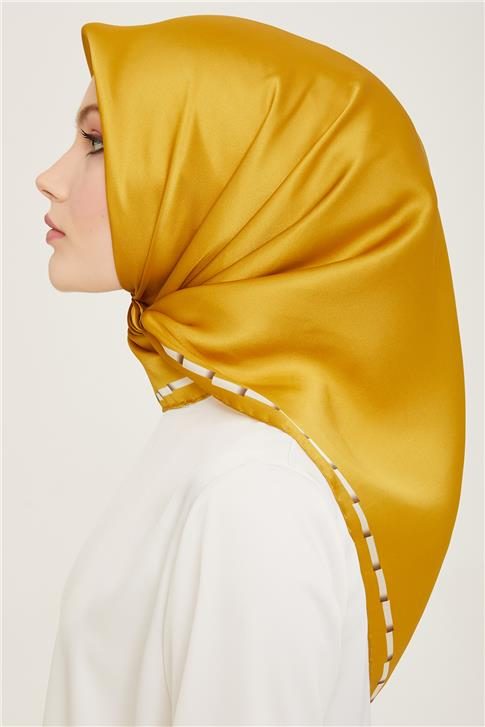 Armine Klasik Desenli Twill İpek Eşarp 24Ya9165 31 33