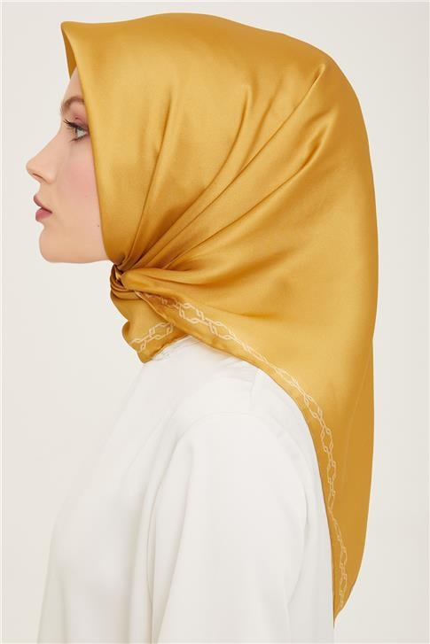 Armine Klasik Desenli Twill İpek Eşarp 24Ya9154 53 51