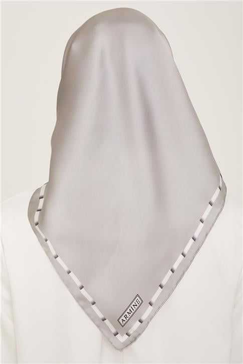 Armine Klasik Desenli Twill İpek Eşarp 24Ya9165 31 57