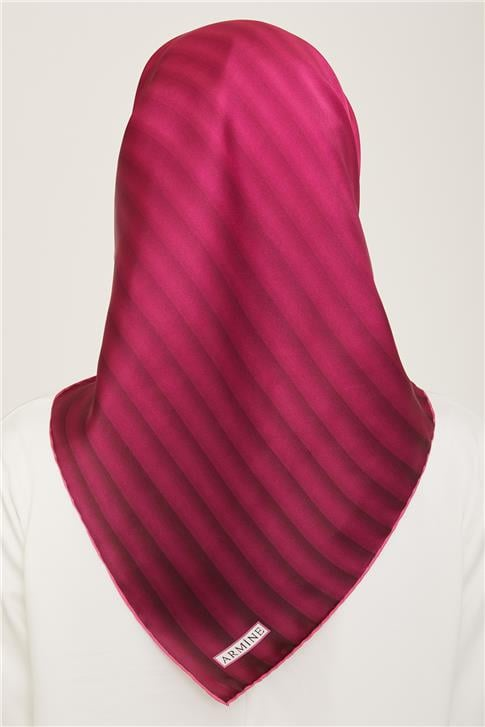 Armine Klasik Desenli Twill İpek Eşarp 24Ya9150 4 53