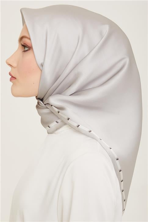 Armine Klasik Desenli Twill İpek Eşarp 24Ya9165 31 19
