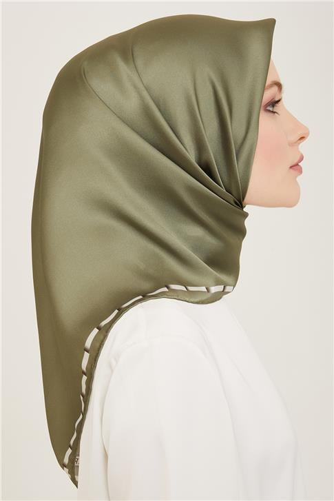 Armine Klasik Desenli Twill İpek Eşarp 24Ya9165 31 32