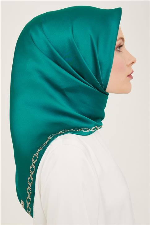 Armine Klasik Desenli Twill İpek Eşarp 24Ya9154 53 82