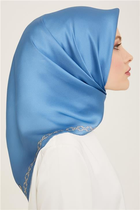 Armine Klasik Desenli Twill İpek Eşarp 24Ya9154 53 80