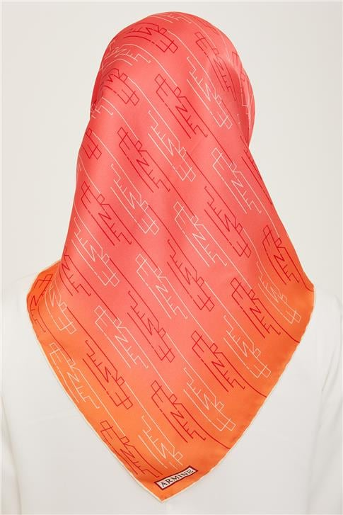 Armine Klasik Desenli Twill İpek Eşarp 24Ya9142 53 81