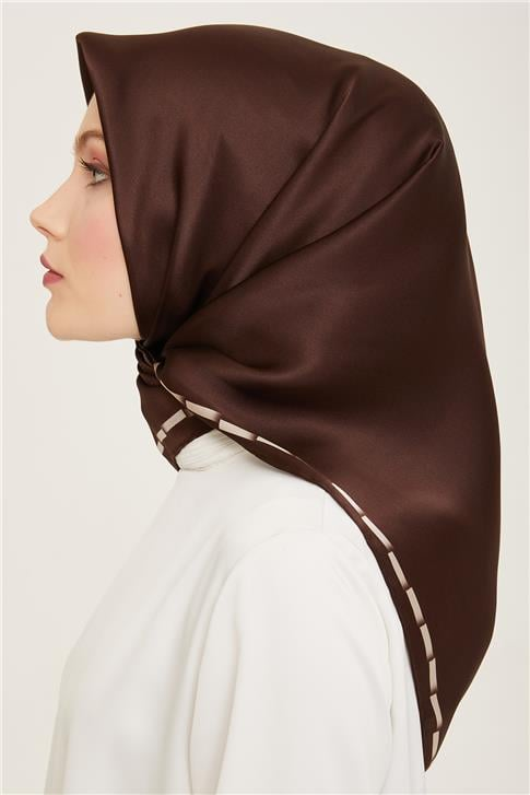 Armine Klasik Desenli Twill İpek Eşarp 24Ya9165 31 80