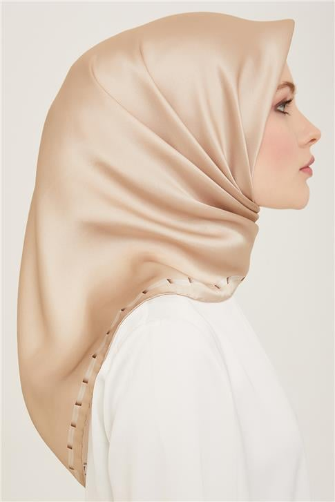 Armine Klasik Desenli Twill İpek Eşarp 24Ya9165 31 10