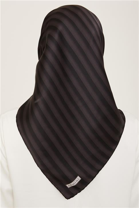 Armine Klasik Desenli Twill İpek Eşarp 24Ya9150 4 85