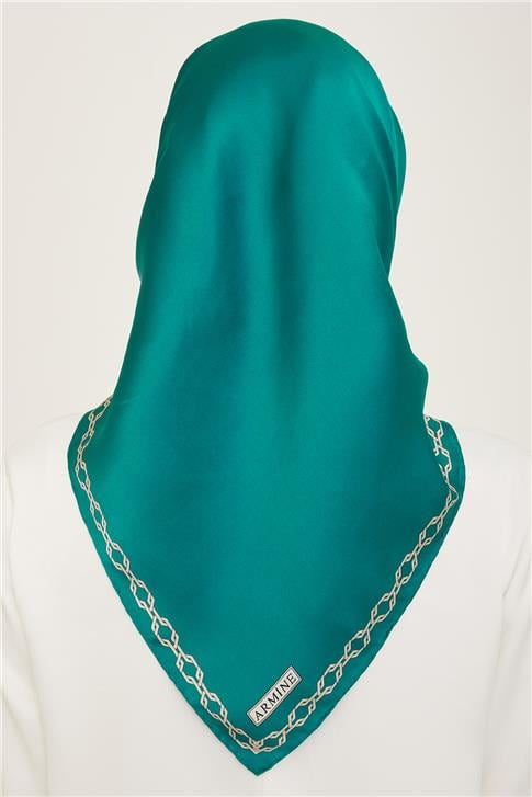 Armine Klasik Desenli Twill İpek Eşarp 24Ya9154 53 82
