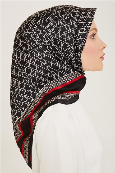 Armine Klasik Desenli Twill İpek Eşarp 24Ya9167 2 32
