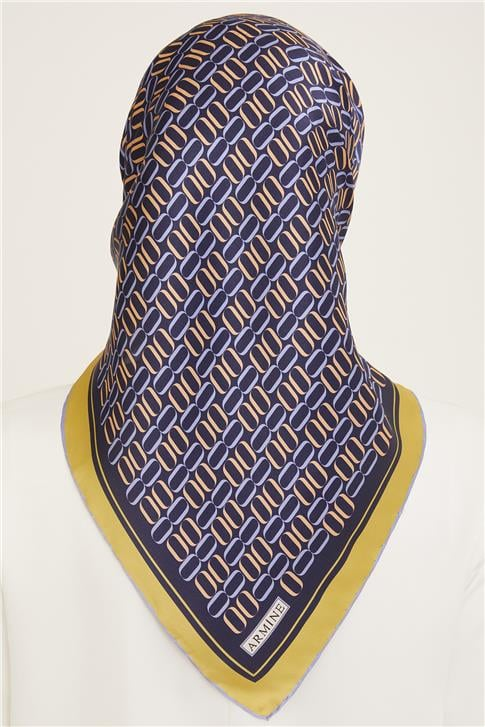 Armine Klasik Desenli Twill İpek Eşarp 24Ya9149 8 89