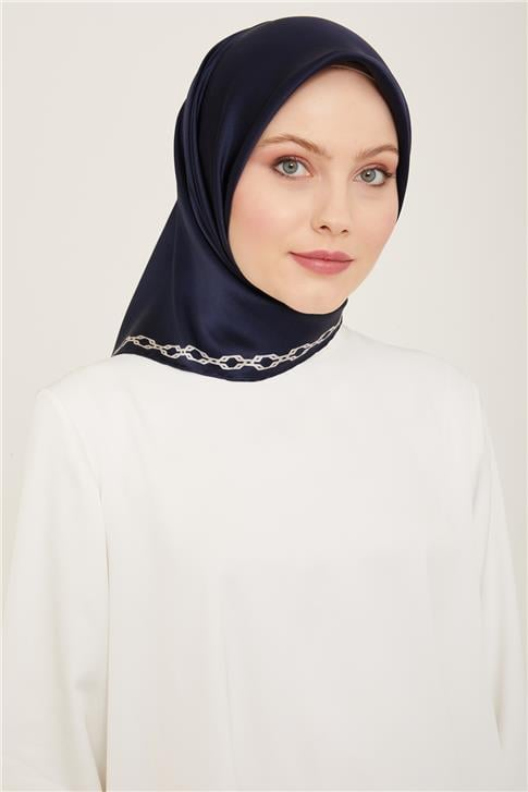 Armine Klasik Desenli Twill İpek Eşarp 24Ya9154 53 04