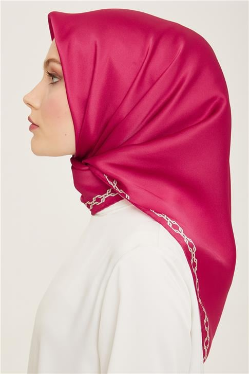 Armine Klasik Desenli Twill İpek Eşarp 24Ya9154 53 81