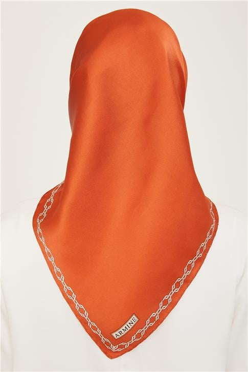 Armine Klasik Desenli Twill İpek Eşarp 24Ya9154 53 05