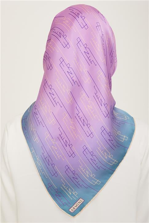 Armine Klasik Desenli Twill İpek Eşarp 24Ya9142 53 82