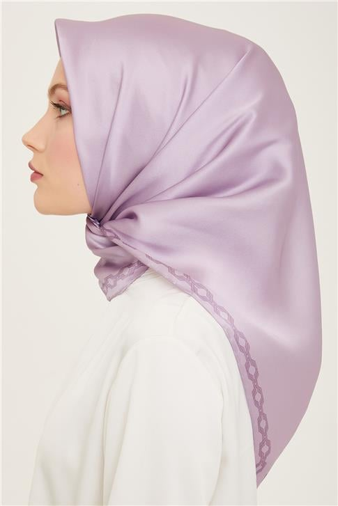 Armine Klasik Desenli Twill İpek Eşarp 24Ya9154 53 35