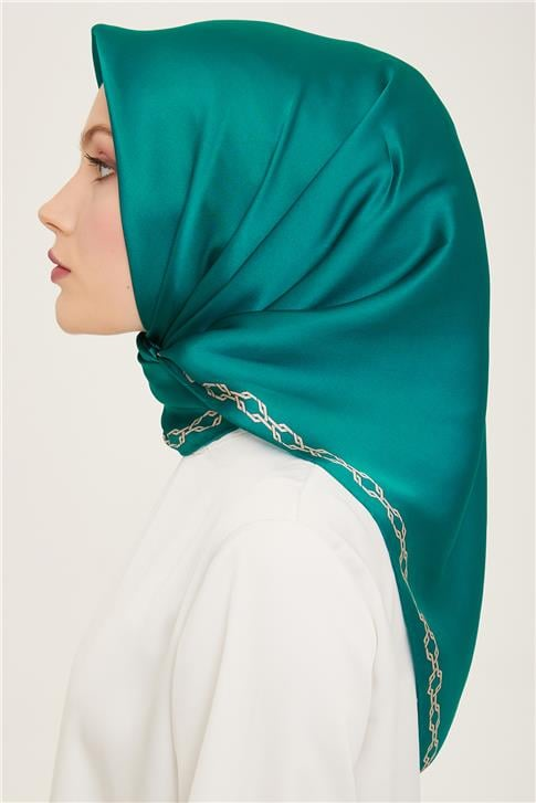 Armine Klasik Desenli Twill İpek Eşarp 24Ya9154 53 82