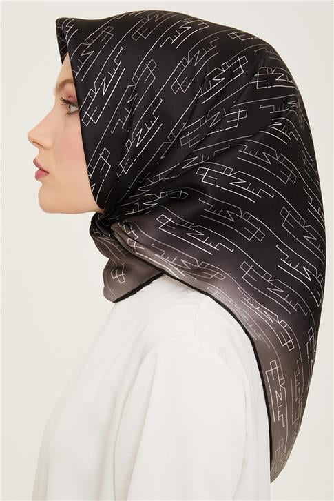 Armine Klasik Desenli Twill İpek Eşarp 24Ya9142 53 85