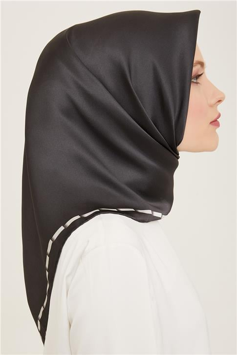 Armine Klasik Desenli Twill İpek Eşarp 24Ya9165 31 52