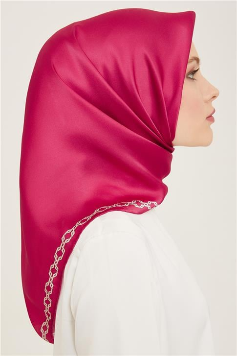 Armine Klasik Desenli Twill İpek Eşarp 24Ya9154 53 81