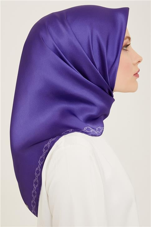 Armine Klasik Desenli Twill İpek Eşarp 24Ya9154 53 52