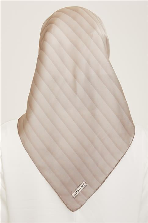 Armine Klasik Desenli Twill İpek Eşarp 24Ya9150 4 01