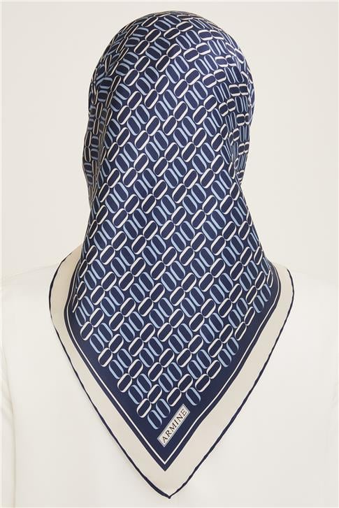 Armine Klasik Desenli Twill İpek Eşarp 24Ya9149 8 08