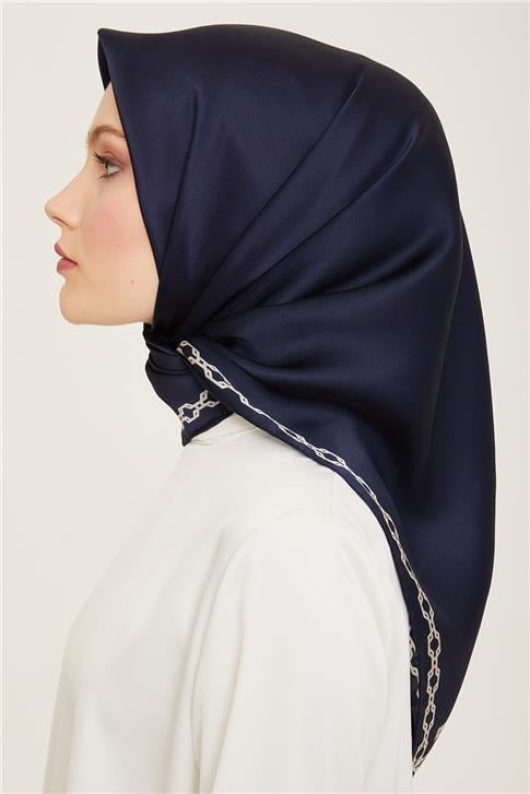 Armine Klasik Desenli Twill İpek Eşarp 24Ya9154 53 04