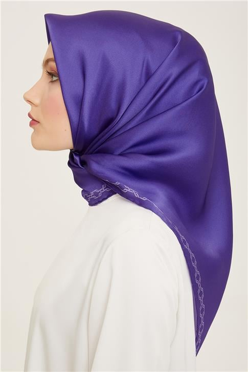 Armine Klasik Desenli Twill İpek Eşarp 24Ya9154 53 52