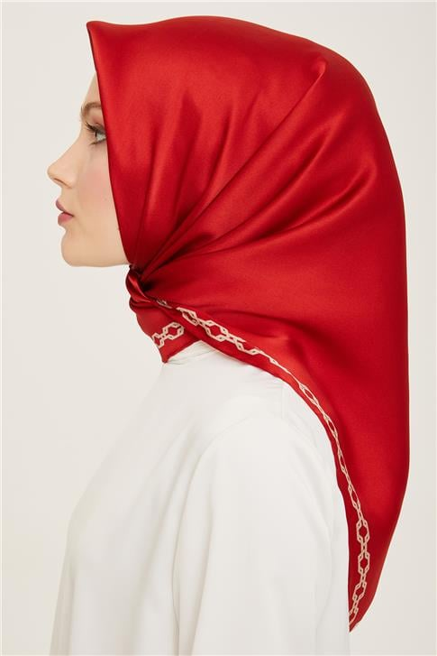 Armine Klasik Desenli Twill İpek Eşarp 24Ya9154 53 33