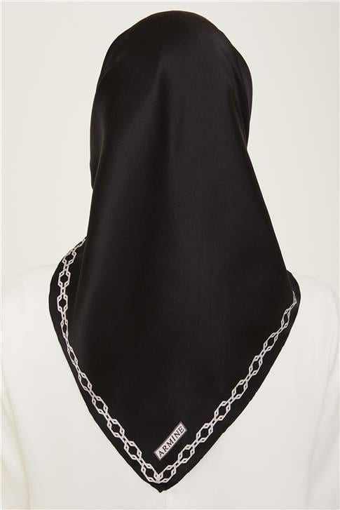 Armine Klasik Desenli Twill İpek Eşarp 24Ya9154 53 01