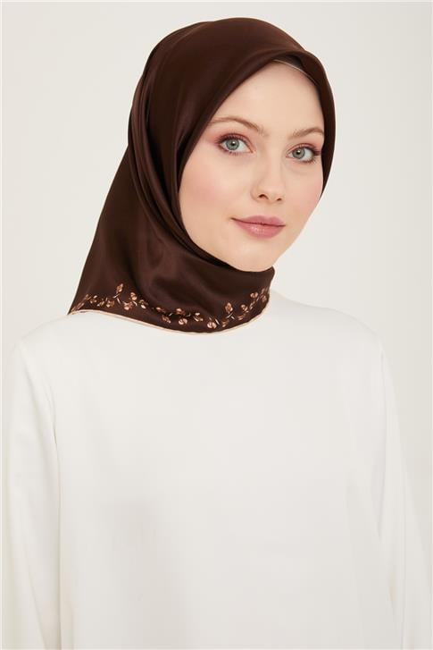 Armine Klasik Desenli Twill İpek Eşarp 24Ya9168 89 88