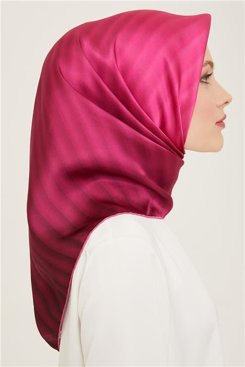 Armine Klasik Desenli Twill İpek Eşarp 24Ya9150 4 53