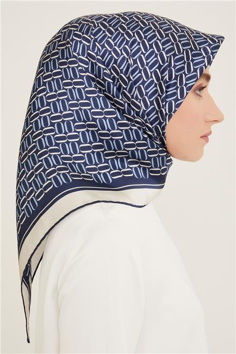 Armine Klasik Desenli Twill İpek Eşarp 24Ya9149 8 08