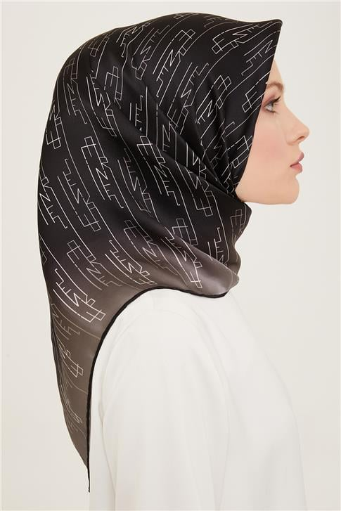 Armine Klasik Desenli Twill İpek Eşarp 24Ya9142 53 85
