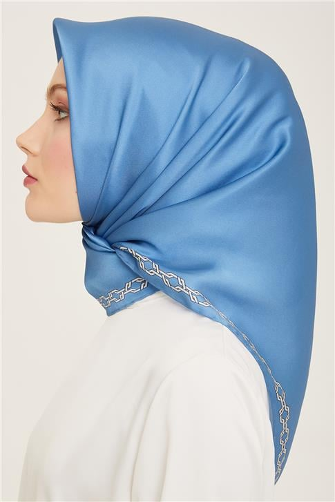 Armine Klasik Desenli Twill İpek Eşarp 24Ya9154 53 80