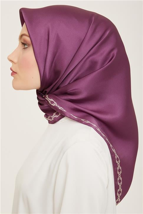 Armine Klasik Desenli Twill İpek Eşarp 24Ya9154 53 06