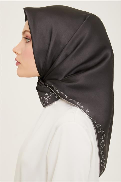 Armine Klasik Desenli Twill İpek Eşarp 24Ya9168 89 87