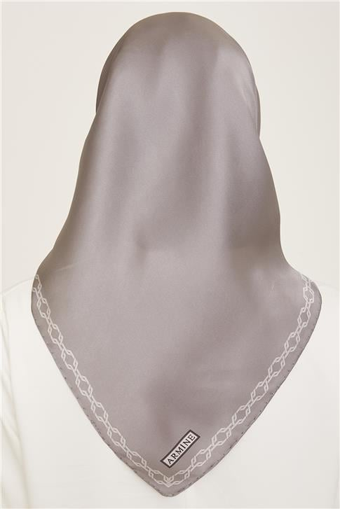Armine Klasik Desenli Twill İpek Eşarp 24Ya9154 53 54